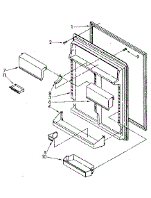 Refrigerator Interior Door Panel parts for Kenmore Refrigerator 106.8782910 (1068782910, 106 8782910) from AppliancePartsPros.com