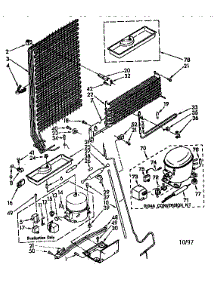Unit Parts parts for Kenmore Refrigerator 106.8788491 (1068788491, 106 8788491) from AppliancePartsPros.com