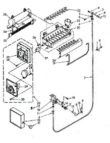 Icemaker parts for Kenmore Refrigerator 106.8788550 (1068788550, 106 8788550) from AppliancePartsPros.com
