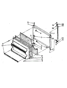 Freezer Door parts for Kenmore Refrigerator 106.8788550 (1068788550, 106 8788550) from AppliancePartsPros.com