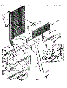 Unit parts for Kenmore Refrigerator 106.8788550 (1068788550, 106 8788550) from AppliancePartsPros.com