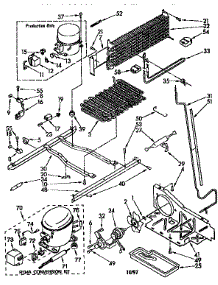 Unit parts for Kenmore Refrigerator 106.8790317 (1068790317, 106 8790317) from AppliancePartsPros.com