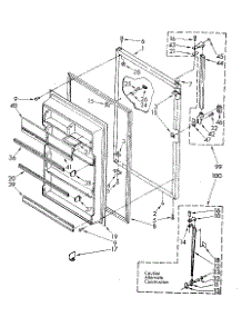 Refrigerator Door parts for Kenmore Refrigerator 106.8790365 (1068790365, 106 8790365) from AppliancePartsPros.com
