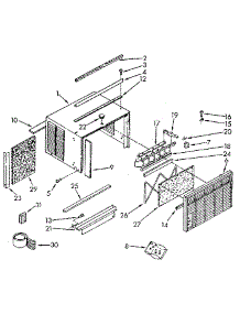 Cabinet parts for Kenmore Air Conditioner 106.8790511 (1068790511, 106 8790511) from AppliancePartsPros.com