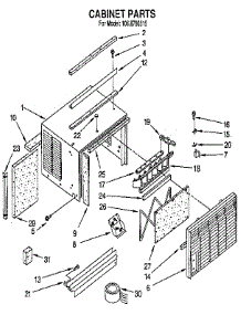 Cabinet parts for Kenmore Heat Pump System 106.8790515 (1068790515, 106 8790515) from AppliancePartsPros.com