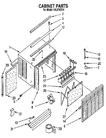 Cabinet parts for Kenmore Air Conditioner 106.8790516 (1068790516, 106 8790516) from AppliancePartsPros.com