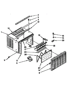 Cabinet Parts parts for Kenmore Heat Pump System 106.8790517 (1068790517, 106 8790517) from AppliancePartsPros.com