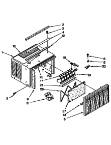 Cabinet Parts parts for Kenmore Heat Pump System 106.8790518 (1068790518, 106 8790518) from AppliancePartsPros.com