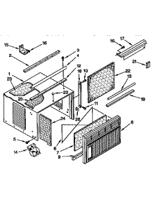 Cabinet Parts parts for Kenmore Air Conditioner 106.8790811 (1068790811, 106 8790811) from AppliancePartsPros.com