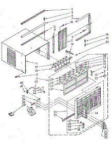 Cabinet parts for Kenmore Air Conditioner 106.8791090 (1068791090, 106 8791090) from AppliancePartsPros.com