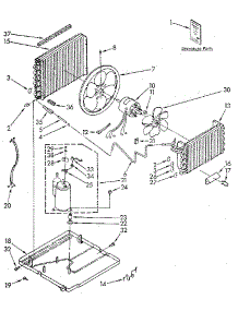 Unit parts for Kenmore Air Conditioner 106.8791090 (1068791090, 106 8791090) from AppliancePartsPros.com