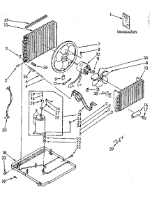 Unit parts for Kenmore Air Conditioner 106.8791280 (1068791280, 106 8791280) from AppliancePartsPros.com