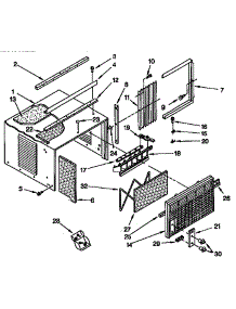 Cabinet Parts parts for Kenmore Heat Pump System 106.8791283 (1068791283, 106 8791283) from AppliancePartsPros.com