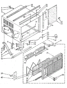 Cabinet parts for Kenmore Air Conditioner 106.8791810 (1068791810, 106 8791810) from AppliancePartsPros.com