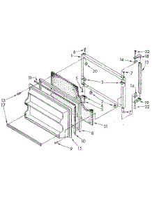 Freezer Door parts for Kenmore Refrigerator 106.8794580 (1068794580, 106 8794580) from AppliancePartsPros.com