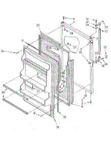Refrigerator Door parts for Kenmore Refrigerator 106.8794580 (1068794580, 106 8794580) from AppliancePartsPros.com