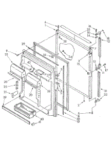 Refrigerator Door parts for Kenmore Refrigerator 106.8795510 (1068795510, 106 8795510) from AppliancePartsPros.com