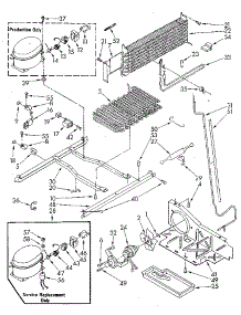 Unit parts for Kenmore Refrigerator 106.8795530 (1068795530, 106 8795530) from AppliancePartsPros.com