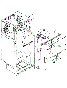 Liner parts for Kenmore Refrigerator 106.8798414 (1068798414, 106 8798414) from AppliancePartsPros.com