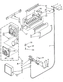 Icemaker parts for Kenmore Refrigerator 106.8798414 (1068798414, 106 8798414) from AppliancePartsPros.com