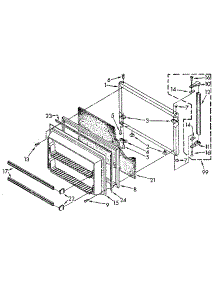 Freezer Door parts for Kenmore Refrigerator 106.8798414 (1068798414, 106 8798414) from AppliancePartsPros.com