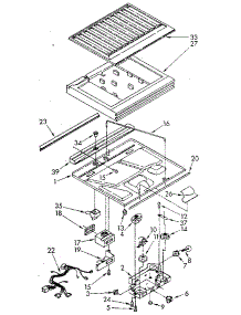 Compartment Separator parts for Kenmore Refrigerator 106.8798460 (1068798460, 106 8798460) from AppliancePartsPros.com