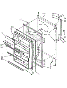 Refrigerator Door parts for Kenmore Refrigerator 106.8798460 (1068798460, 106 8798460) from AppliancePartsPros.com