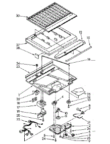 Compartment Separator Parts parts for Kenmore Refrigerator 106.8864334 (1068864334, 106 8864334) from AppliancePartsPros.com