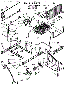 Unit Parts parts for Kenmore Freezer 106.721571 (106721571, 106 721571) from AppliancePartsPros.com
