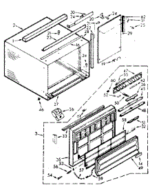 Cabinet Parts parts for Kenmore Heat Pump System 106.72172 (10672172, 106 72172) from AppliancePartsPros.com