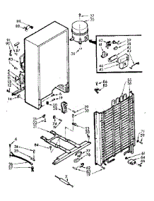 Freezer Unit Parts parts for Kenmore Freezer 106.722140 (106722140, 106 722140) from AppliancePartsPros.com