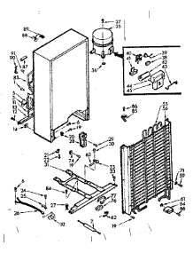 Unit Parts parts for Kenmore Freezer 106.722141 (106722141, 106 722141) from AppliancePartsPros.com