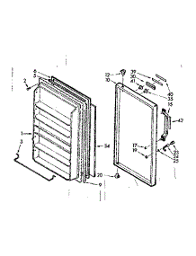 Door Parts parts for Kenmore Freezer 106.722141 (106722141, 106 722141) from AppliancePartsPros.com