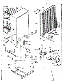 Unit Parts parts for Kenmore Freezer 106.722190 (106722190, 106 722190) from AppliancePartsPros.com