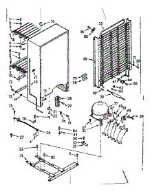 Unit Parts parts for Kenmore Freezer 106.722191 (106722191, 106 722191) from AppliancePartsPros.com
