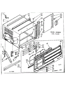 Cabinet Parts parts for Kenmore Heat Pump System 106.72220 (10672220, 106 72220) from AppliancePartsPros.com