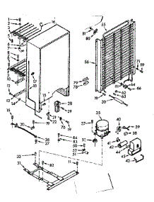 Freezer Unit Parts parts for Kenmore Freezer 106.722200 (106722200, 106 722200) from AppliancePartsPros.com