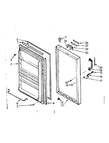 Door Parts parts for Kenmore Freezer 106.722231 (106722231, 106 722231) from AppliancePartsPros.com