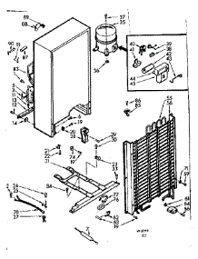 Unit Parts parts for Kenmore Freezer 106.722240 (106722240, 106 722240) from AppliancePartsPros.com