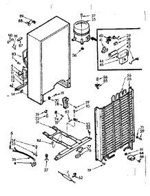 Unit Parts parts for Kenmore Freezer 106.722241 (106722241, 106 722241) from AppliancePartsPros.com