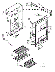 Liner Parts parts for Kenmore Freezer 106.722300 (106722300, 106 722300) from AppliancePartsPros.com