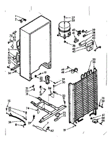 Unit Parts parts for Kenmore Freezer 106.722301 (106722301, 106 722301) from AppliancePartsPros.com