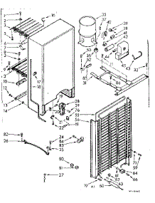 Unit Parts parts for Kenmore Freezer 106.722420 (106722420, 106 722420) from AppliancePartsPros.com