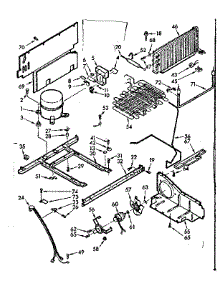 Unit Parts parts for Kenmore Freezer 106.722550 (106722550, 106 722550) from AppliancePartsPros.com