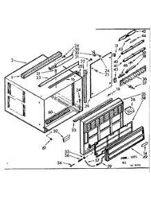 Cabinet Parts parts for Kenmore Heat Pump System 106.72280 (10672280, 106 72280) from AppliancePartsPros.com