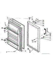 Door Parts parts for Kenmore Freezer 106.723230 (106723230, 106 723230) from AppliancePartsPros.com