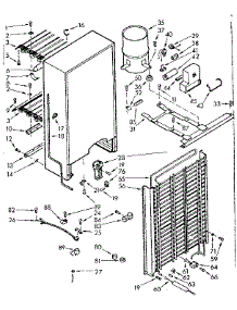 Unit Parts parts for Kenmore Freezer 106.723230 (106723230, 106 723230) from AppliancePartsPros.com