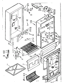 Freezer Cabinet parts for Kenmore Freezer 106.723240 (106723240, 106 723240) from AppliancePartsPros.com