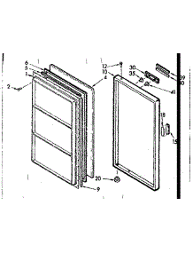 Door Parts parts for Kenmore Freezer 106.723300 (106723300, 106 723300) from AppliancePartsPros.com