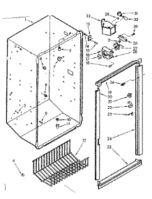 Liner parts for Kenmore Freezer 106.723520 (106723520, 106 723520) from AppliancePartsPros.com